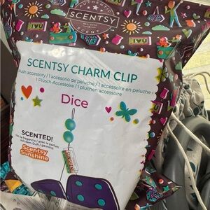 Scentsy Dice Charm Clip with Colorful Design